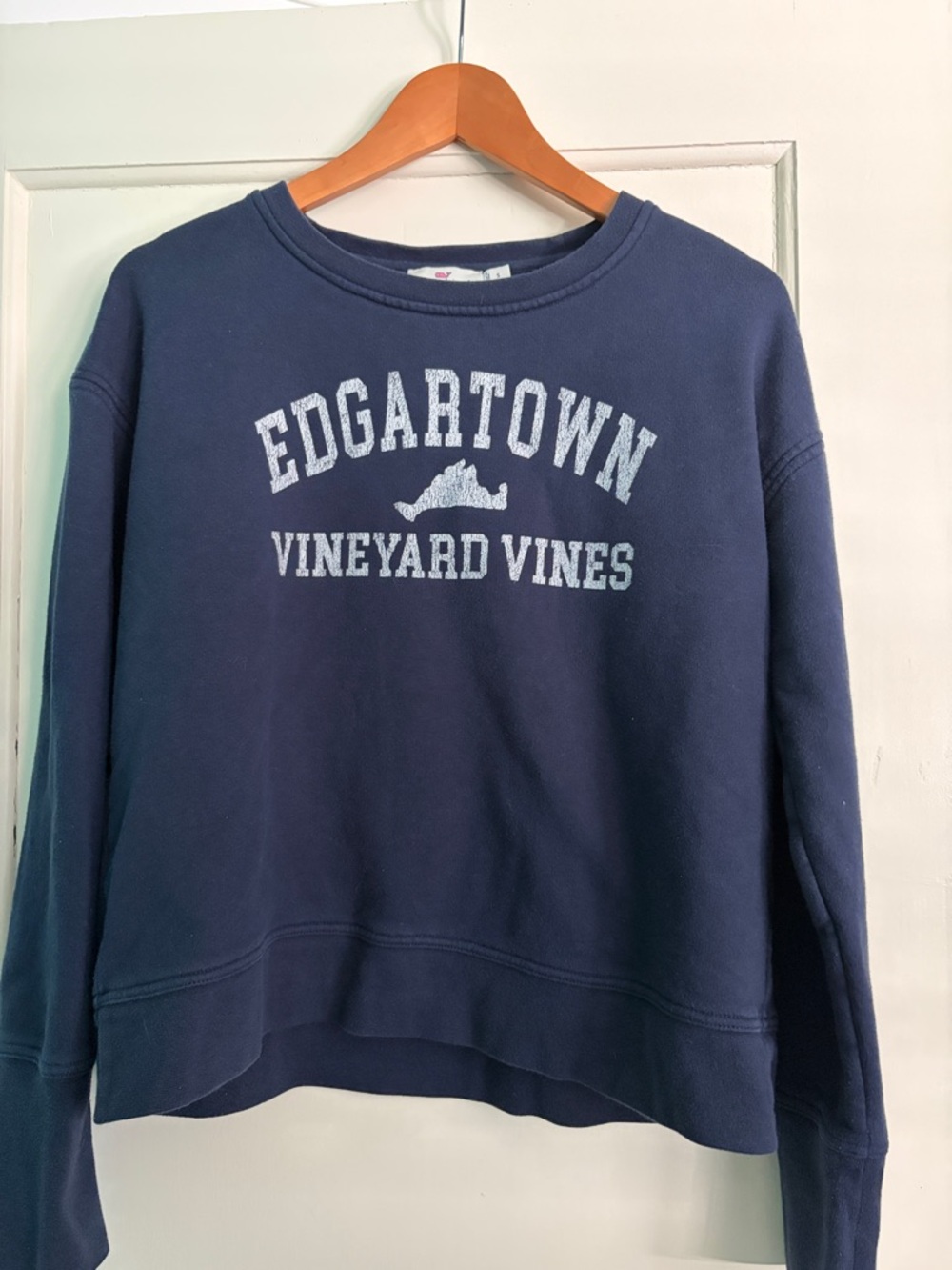 Vineyard Vines Navy Edgartown Graphic Crewneck Sweatshirt